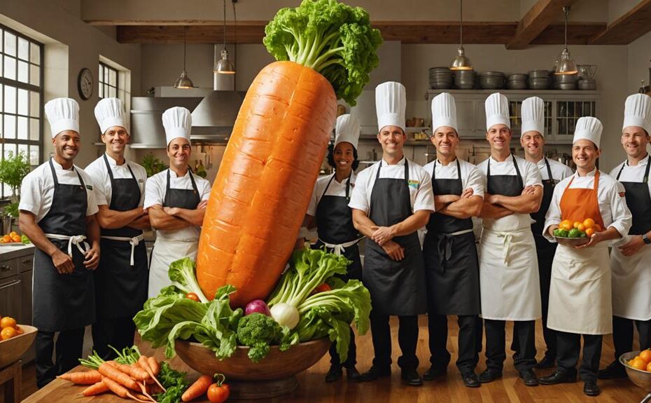 chefs collaborate on vegetables