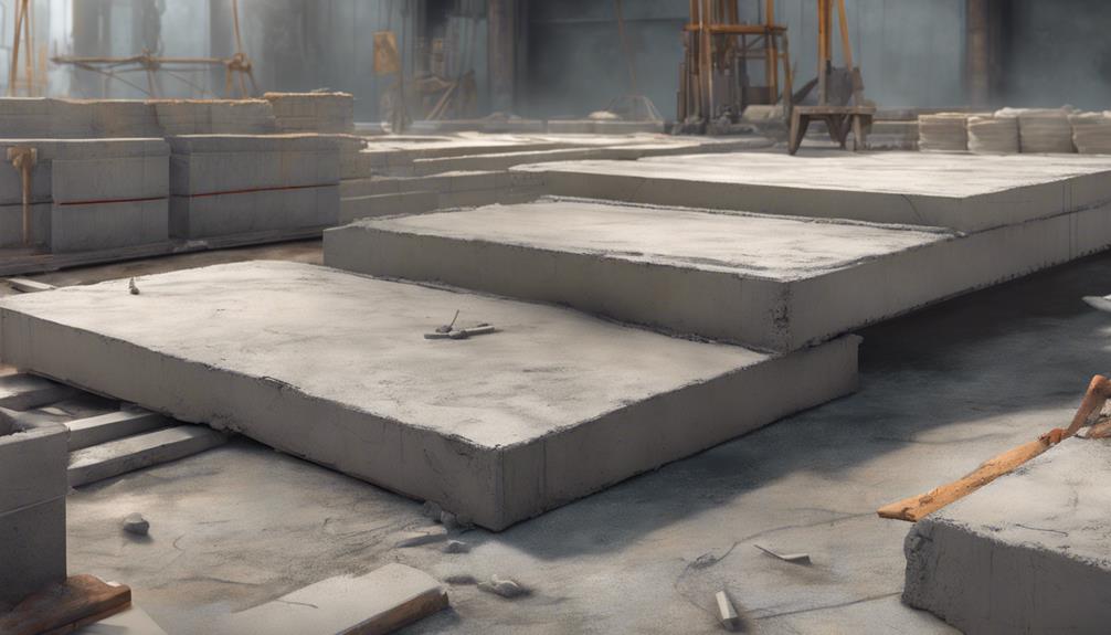 thickness of concrete slabs
